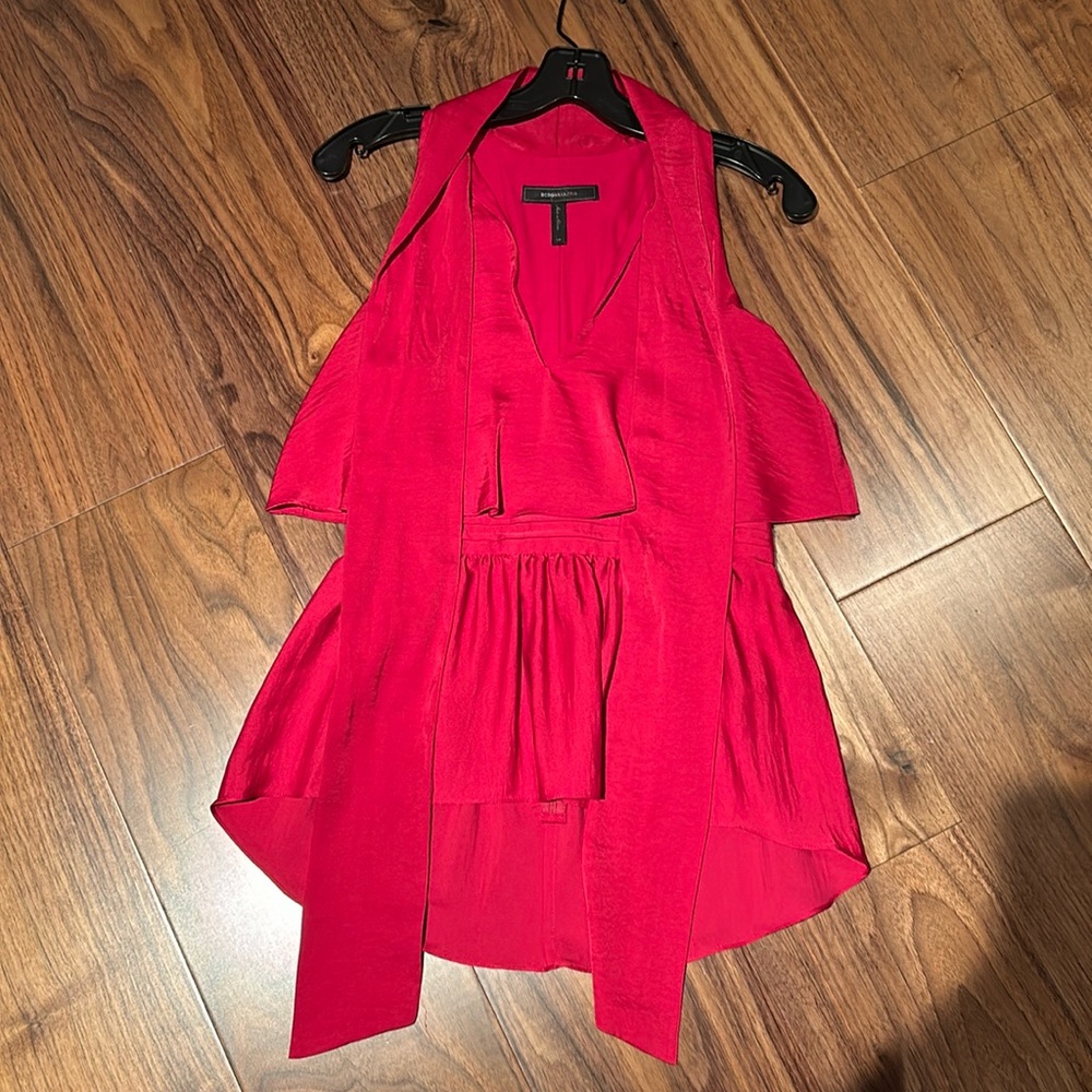 BCBG tank top with bow tie size XS